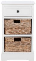 mesa auxiliar en madera de pino blanco