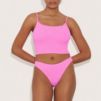 Hunza G Strap Stretch-Seersucker Bikini