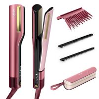 shark silkipro straight hair straightener  dryer in one tool - rose petal