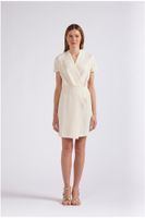 vestido suave con escote cruzado butter