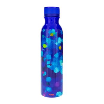 Botella termo 75 cl  azul silicona  28 x  6.8 cm x 7 cm