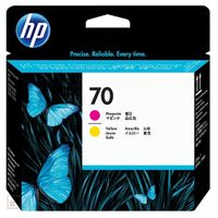 hp 70 c9406a cabezal de impresion magenta y amarillo original
