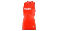 camiseta p   strong sin  strong   p mangas compressport ironman mujer rojo