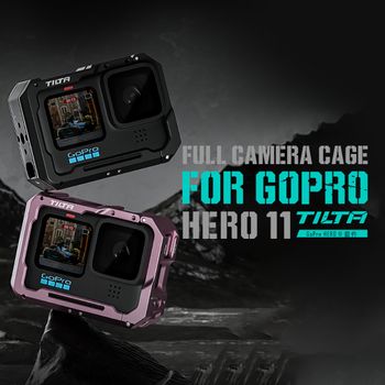 TILTA TA-T42-FCC-soporte de montaje para cámara GoPro HERO11, anillo adaptador de bandeja de filtro, color gris, negro y rosa, titanio