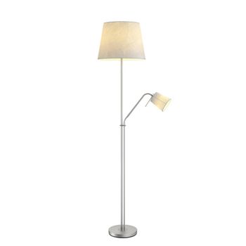Lámpara de pie de textura, tela, tejido, seda gris