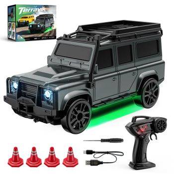 WSD E86 E87 RTR 1/64 2.4G 4WD Coche RC Drift SUV Mini Carrera Luz LED Dos Velocidades Control Remoto de Escala Completa