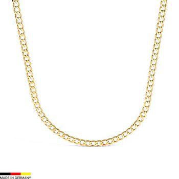 Cadena de eslabones de oro de oro de 14 quilates de espesor y 5,8 mm de ancho