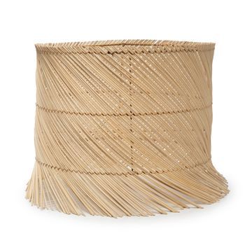 Pantalla De Lámpara De Mesa Ratán Bazar Bizar Natural