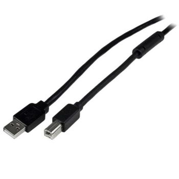 Cable USB A a B Activo 20 m StarTech.com USB 2.0 Negro