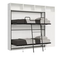 litera abatible horizontal kando con colchones composicion i fresno blanco
