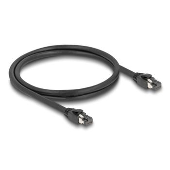 Cable de red DeLOCK RJ45 Cat.8.1 S/FTP 1 m hasta 40 Gbps negro