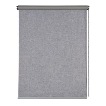 Estor Opaco Estores Enrollables Blackout Premium Con Acabados En Aluminio Gris, 100 X 250 Cm