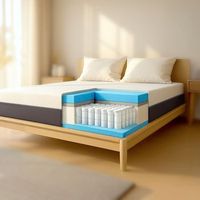 colchon 160x200 espuma viscoelastica y espuma waterfoam alto 22 cm  colchon ortopedico e hipoalergenico  desenfundable y transpirable