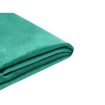 Funda Extraíble Terciopelo Verde Oscuro Para Cama 140 X 200 Cm Fitou