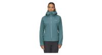 chaqueta impermeable rab downpour plus 2 0 green l para mujer   producto renovado