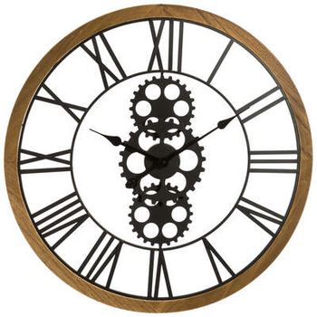 Factory Cuadros Reloj Mecánico de Pared Malcom de Madera y Metal 70cm