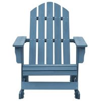 silla mecedora de jardin adirondack madera maciza de abeto azul cfw889070
