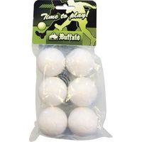 balon de futbolin buffalo 36 mm perfil blanco 6 piezas