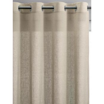 Cortina De Voile Zeff Vivaraise En Lino-algodón Natural 140 X 280 Cm