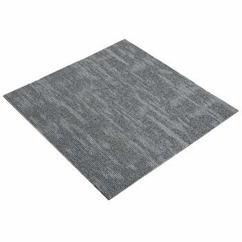 Azulejo De Alfombra Gris Hormigón 50 X 50 Cm 36 Uds. Pp Y Betún Vidaxl