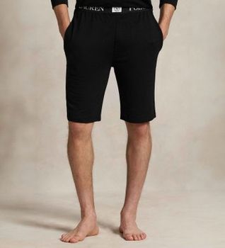Polo Ralph Lauren para hombre. 714P01950001 Pantalón corto ajustado de rizo francés negro (S), Homewear, Viscosa