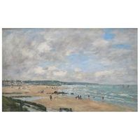 legendarte - cuadro lienzo impresion digital - plage a trouville - eugene boudin - decoracion pared cm 50x80