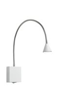 lampara de cabecera de metal con 1 led integrado blanco