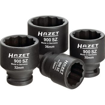 Hazet 900sz/4 Juego Para Los Árboles De Accionamiento Y Articulados ∙ Cuadrado Hueco 1/2 Pulgadas (12,5 Mm) ∙ Perfil De Tracción Hexagonal Doble Exterior ∙ 24 – 36 ∙ Número De Herramientas: 4