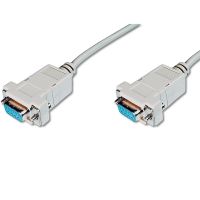 digitus cable d-sub9 zero-modem hembrahembra 3m beige