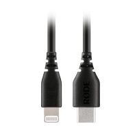 cable adaptador rode sc21 lightning a usb-c 03 m negro