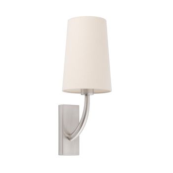 Aplique de pared clásico rem níquel