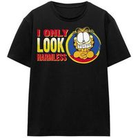 garfield tops y camisetas i only look harmless para mujer