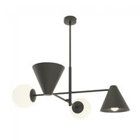 lampara de techo semra negro 4 luces