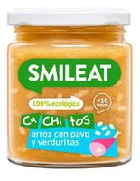 smileat tarrito ca-chi-tos arroz con pavo y verduras 10m 220 gr