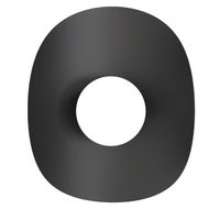 aplique de pared onivia xl negro