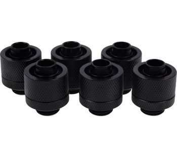Icicle 16/10 mm Compression Fittings - Black, Black