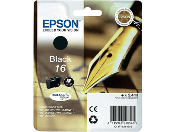 Cartucho de tinta - Epson 16 impresión 1 x negro 175 páginas