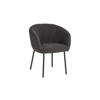 Silla Sevilla Tela Rizada Gris, Dimensiones H79 X L57 X P62, Ideal Para Tu Cocina O Comedor