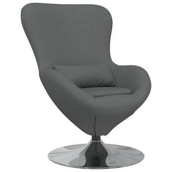 Sillón Huevo Tela Gris Oscuro Cfw950230