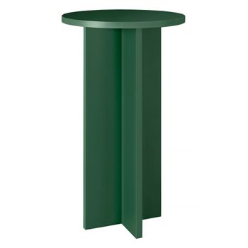 Mesa alta redonda 60cm verde cedar