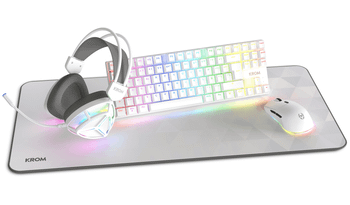 PACK KROM 4 EN 1 RGB KLASS GAMING COMBO BLANCO
