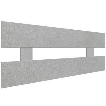 Dhome Cabecero Espigas Gris 80cm Horizontal Estilo Valla Madera Reciclada Dm Herrajes Incluidos (80cm Horizontal Valla, Espigas Gris)
