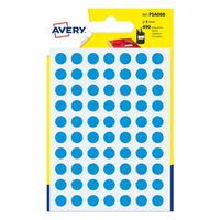 avery zweckform psa08b etiquetas redondas de 8 mm azul claro 490 etiquetas