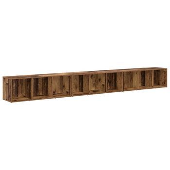 Conjunto De Mueble De Tv 3 Uds | Mueble De Salón | Gabinete De Tv Madera Vieja 37 X 35 X 107 Cm