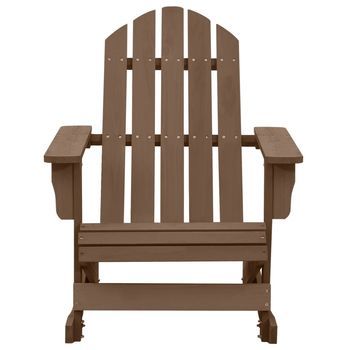 Mecedora De Jardín De Madera Marrón Cfw468162