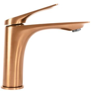 Grifo De Lavabo Rea Avalon Low Brush Copper