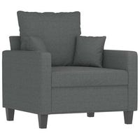 sillon de tela gris oscuro 60 cm