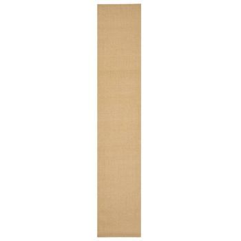 Alfombra De Sisal Natural 66x350 Cm Vidaxl