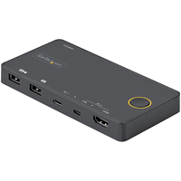 switch kvm h brido 2 puertos hdmi 20 y usb-c usb-a - 4k60hz
