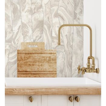 Papel Pintado Vinílico Lavable Mármol Piedra De Ágata Con Relieve - Ionos Marble 681625 De Gaulan - Rollo De 10 M X 1,06 M